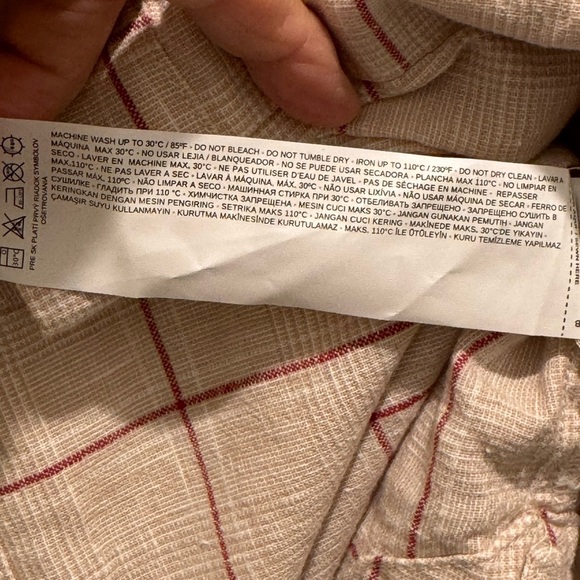 MNG mango Cream and Red Boxy Crop Top - Picture 11 of 13